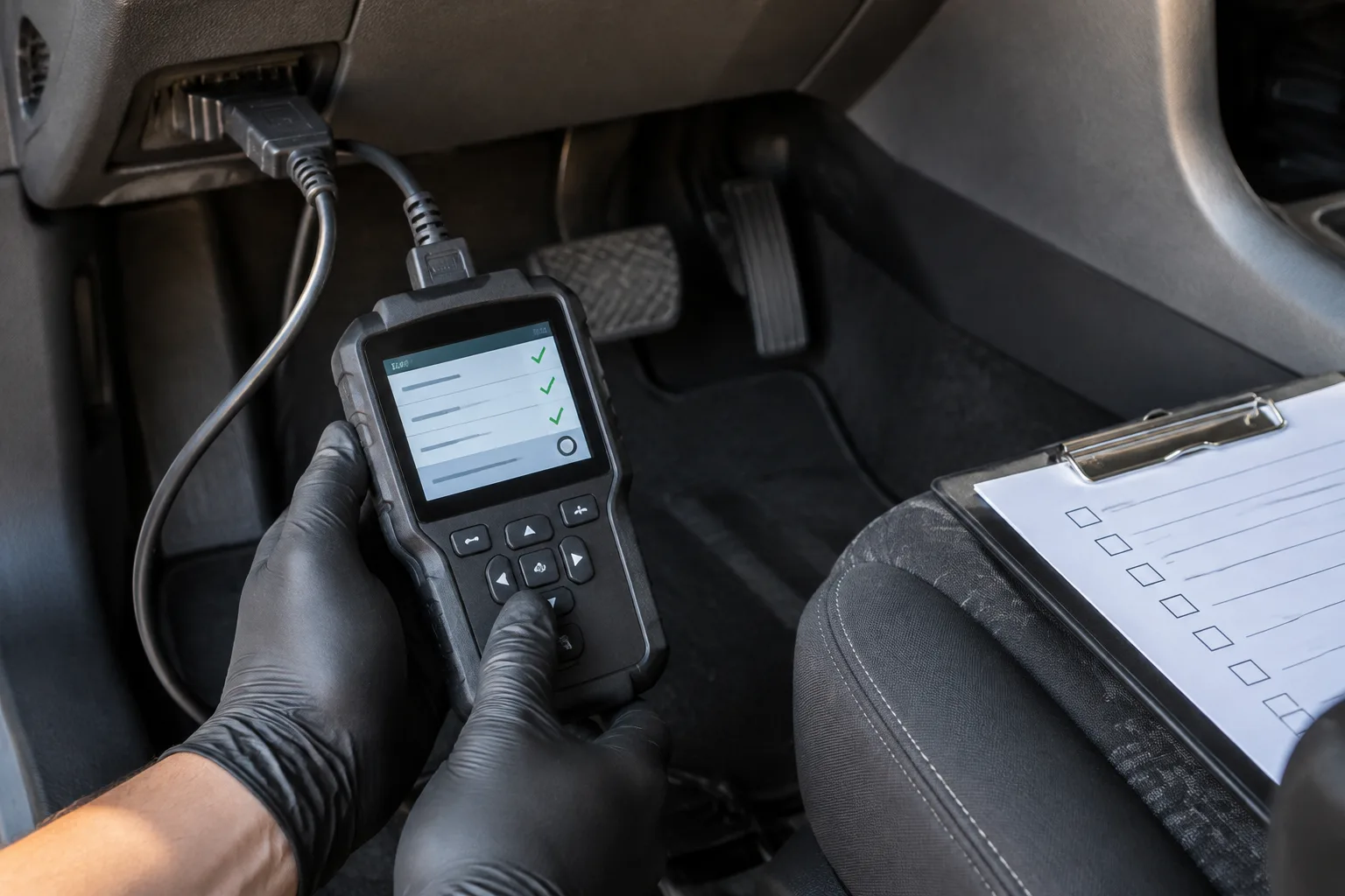 Georgia State Vehicle Inspection at Car-Aid Collision Center, Dalton, GA